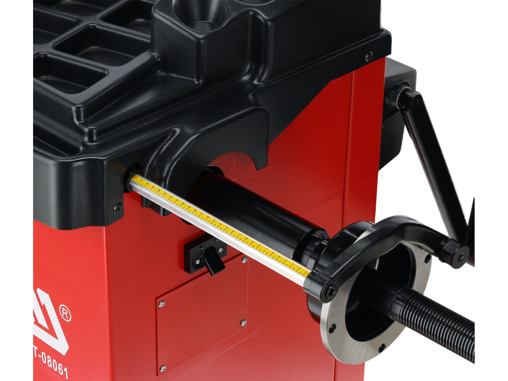 WHEEL BALANCING MACHINE WITH LASER | 250 W | 10–24" | AUTOMATIC A/D MEASUREMENT | ±1 G ACCURACY (YT-08061)