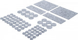 FELT PADS SET | TINGED WITH GREY | 80 PCS. (80702)