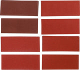 Šlifavimo padų rinkinys | Orbitinis šlifuoklis / rankinis šlifuoklis | 93 x 230 mm | K 60 - 120 | 25 vnt. (80813)
