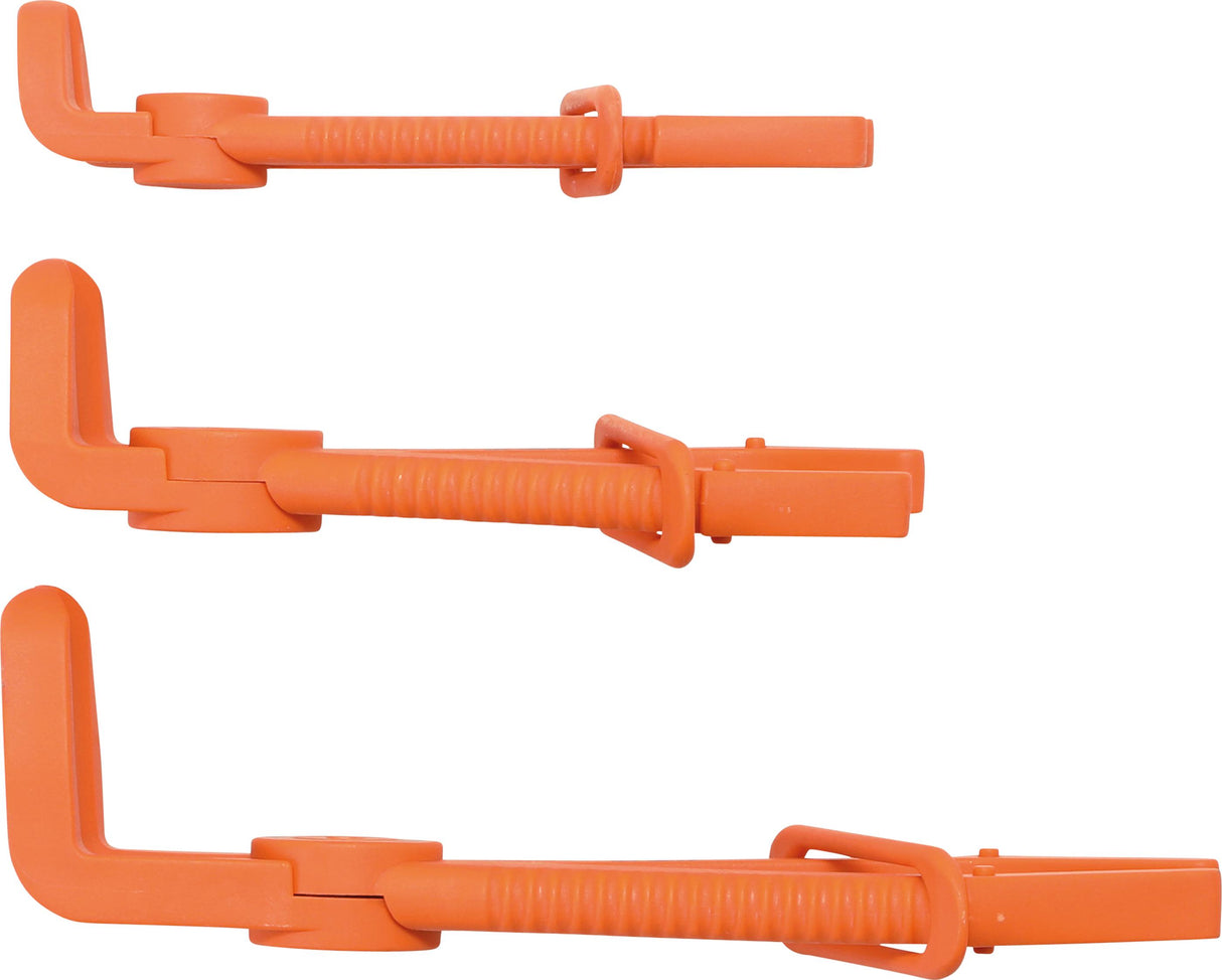 Изогнутые клещи для зажима шлангов | угол 90° | 155-220 mm | 3 шт.