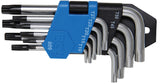 L tipo raktų rinkinys | trumpi | T-Star su skylutėm (Torx) T10 - T50 | 9 vnt. (809)