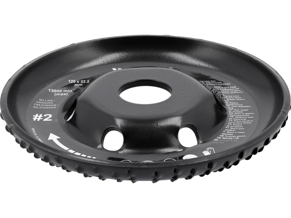 RASP CUTTER RADIUS RECESSED 120MM NR2 (YT-59156)