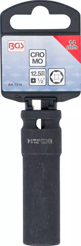 IMPACT SOCKET HEXAGON, DEEP | 12.5 MM (1/2") DRIVE | 14 MM (7214)