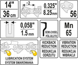 Grandinė pjūklui 14" .325" 0,058" 56 dantys (YT-84940)