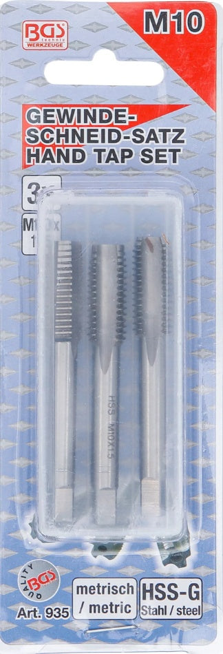 Sriegikliai | pirmas / vidurinis / galutinis sriegimas | M10 x 1,5 | 3 vnt. (935)