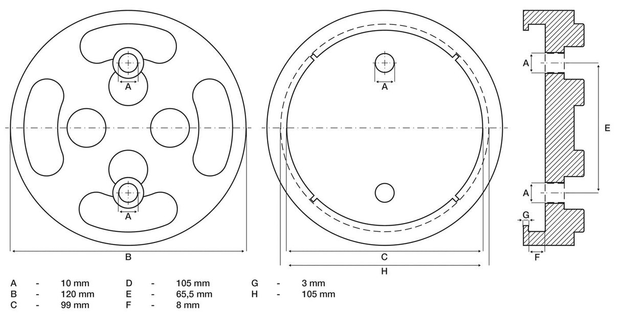 Резиновая подушка | для автоподъёмников | Ø 120 mm