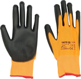 SAFETY GLOVES TOUCHSCREEN FINGERS PU S. 8 (YT-74751)