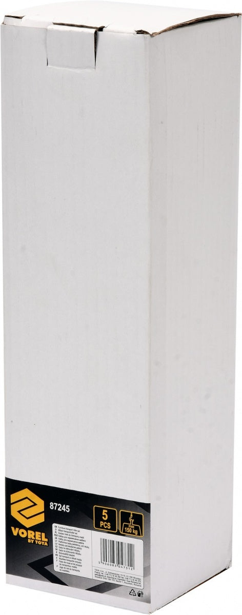 Transportavimo ratukai baldams | rinkinys | iki 150kg/ 5 vnt. (87245)