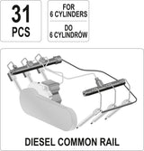 Диагностический набор для перелива форсунок Common Rail | для 6-цилиндровых двигателей