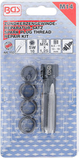 Žvakės  sriegio remonto rinkinys | M14 x 1,25 mm | 5 vnt. (152)