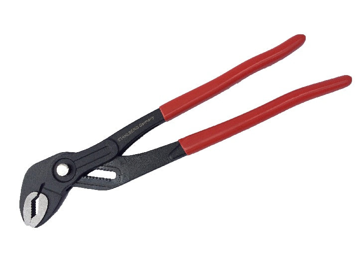 Santechninės (Cobra) replės fiksuojamos mygtuku 300 mm "Stahlberg" (SP0601-300)