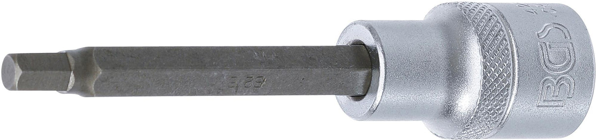 Antgalis įpresuotas į galvutę | ilgis 100 mm | 12,5 mm (1/2") | hex šešiakampis 6 mm (4261)