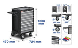 TOOL CABINET WITH CASTERS | 8 DRAWERS | WITH 296 TOOLS (4050)