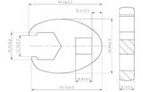 Raktas "varnos koja" | 10 mm (3/8") | 16 mm (1756-16)