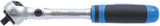 Terkšlinis raktas šarnyrinis 180° | smulkūs dantukai | 6.3 mm (1/4") (112)