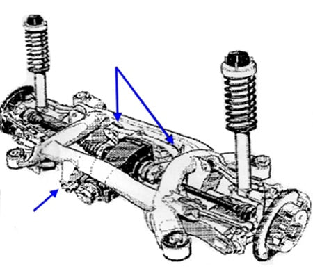 Комплект для запрессовки сайлентблоков | BMW E38, E39 | 7 шт.