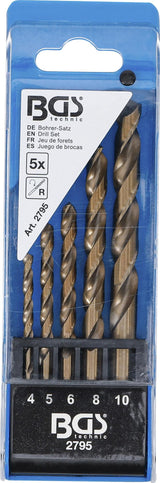 Grąžtų rinkinys | Cobalt-HSS | HSS | 4 - 10 mm | 5 vnt. (2795)