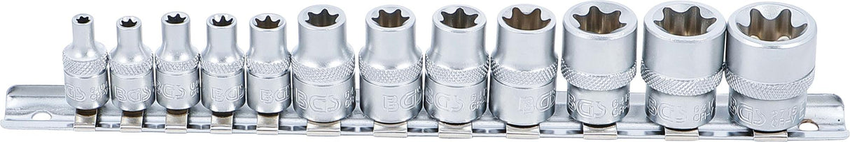 Набор головок E-тип | 6.3 mm (1/4") / 10 mm (3/8") | 12 шт.