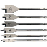 FLAT WOOD DRILL BIT SET 6PCS 10-25MM (YT-3258)