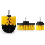 BRUSH SET WITH HEX 6.3 MM (1/4") SHANK | NYLON | 3 PCS. (DB003)