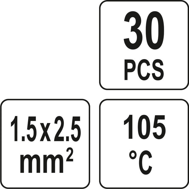 HEAT SHRINK SOLDER SLEEVES 1,5-2,5MM2 30PCS (YT-81442)