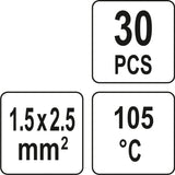 HEAT SHRINK SOLDER SLEEVES 1,5-2,5MM2 30PCS (YT-81442)