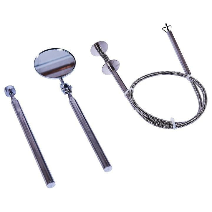 MAGNETIC LIFTER | FLEXIBLE GRABBER | TELESCOPIC MIRROR SET | 3 PCS. (MFT03)