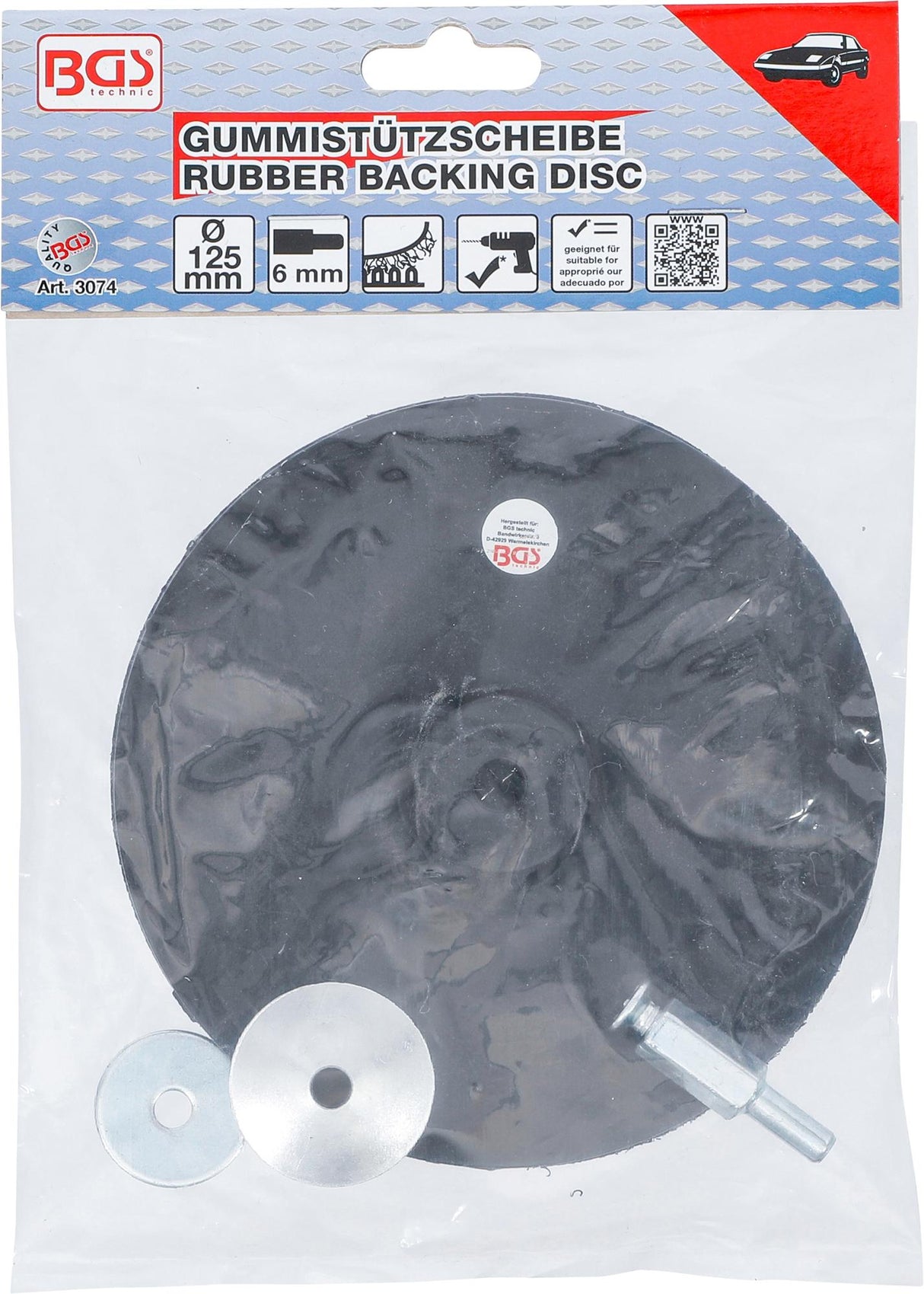 RUBBER BACKING DISC | Ø 125 MM (3074)