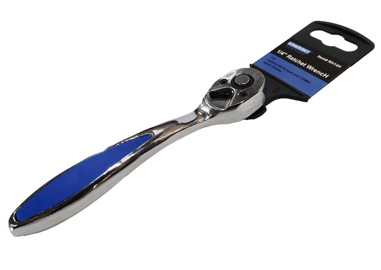 Rankena galvutėms terkšlinė | 72 dantukai | 6.3 mm (1/4") (RH14H)