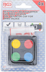 COLOUR CODED TYRE DEFLATING CAPS FOR TPMS VALVES | 4 PCS. (9271)