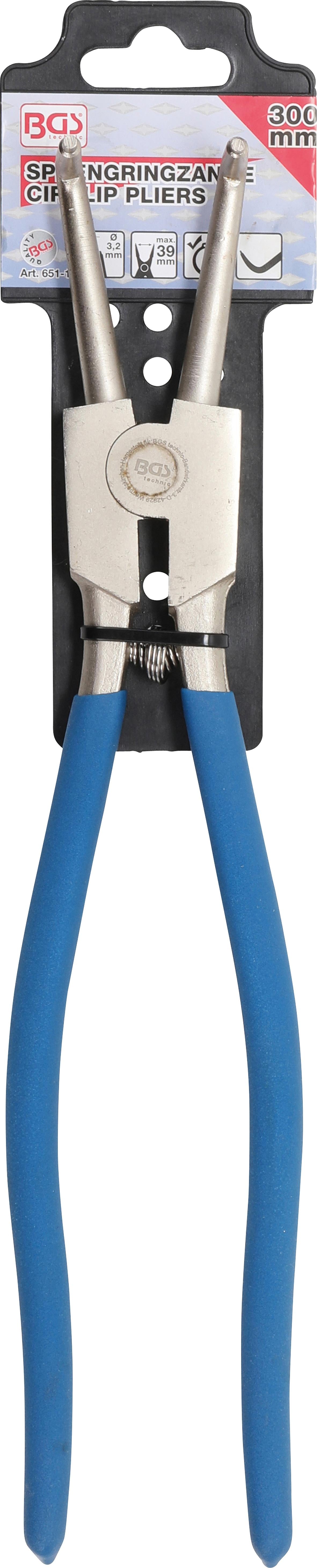 Replės žiedams | lenktos | skečiamos | 300 mm (651-1)