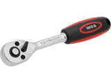 Rankena galvutėms terkšlinė | smulkūs dantukai 90T | 6.3 mm (1/4") (YT-03241)