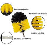 BRUSH SET WITH HEX 6.3 MM (1/4") SHANK | NYLON | 3 PCS. (DB003)