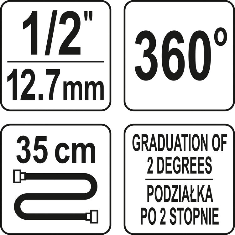 TORQUE ANGLE GAUGE WITH MAGNET (YT-05934)