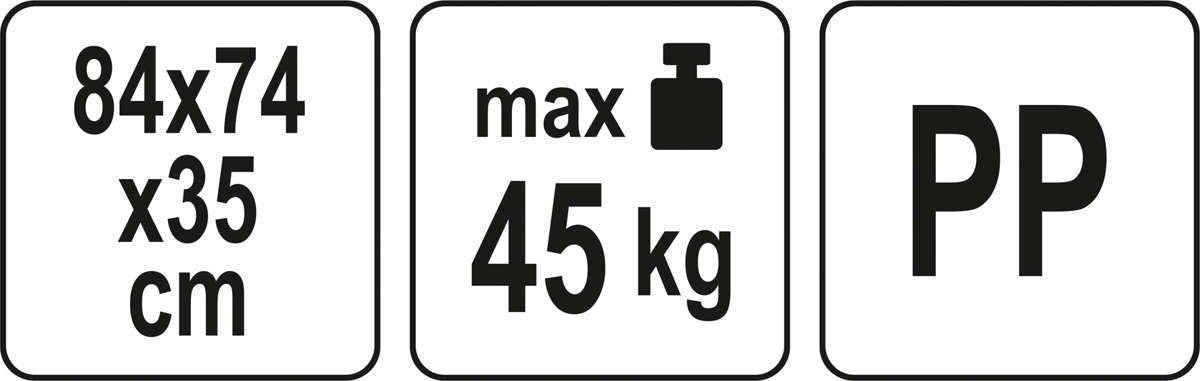 Sodo įrankių stovas | su ratukais | 84 cm (89990)