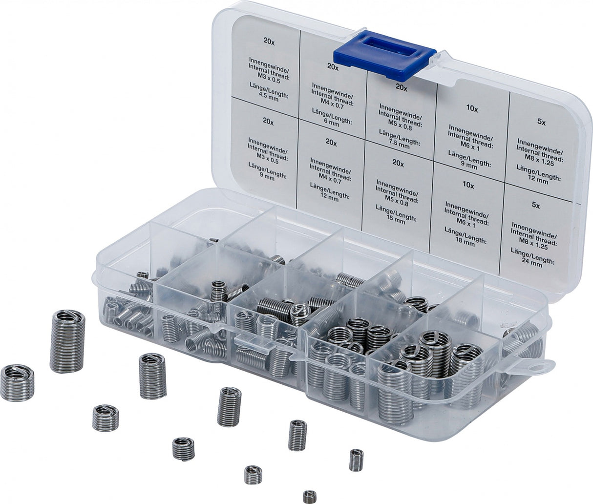 THREAD REPAIR INSERT ASSORTMENT | STAINLESS STEEL | 150 PCS. (74506)