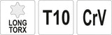 L tipo raktas | ilgas tipas | T-Star (Torx) T10 (YT-05494)