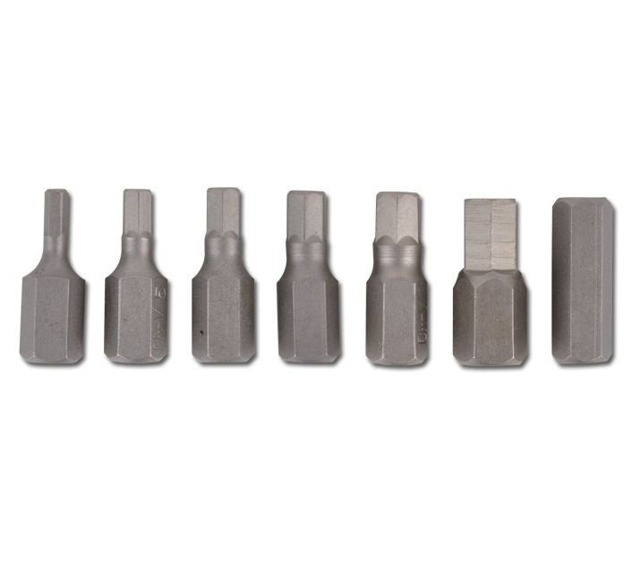 Antgalių rinkinys Hex šešiakampiai | trumpas / ilgas | 10 mm (3/8") storio | 15 vnt. (5070)