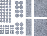 FELT PADS SET | TINGED WITH GREY | 80 PCS. (80702)