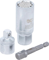 Daugiafunkcinė galvutė su adapterių rinkiniu | 10 mm (3/8") | 9 - 21 mm | 3 vnt. (92533)