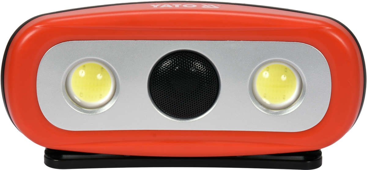 Perkeliamas žibintas su garsiakalbiu | 2X15W | 2000LM, LI-ION 3.7V 4400MAH, bluetooth POWERBANK (YT-81808)