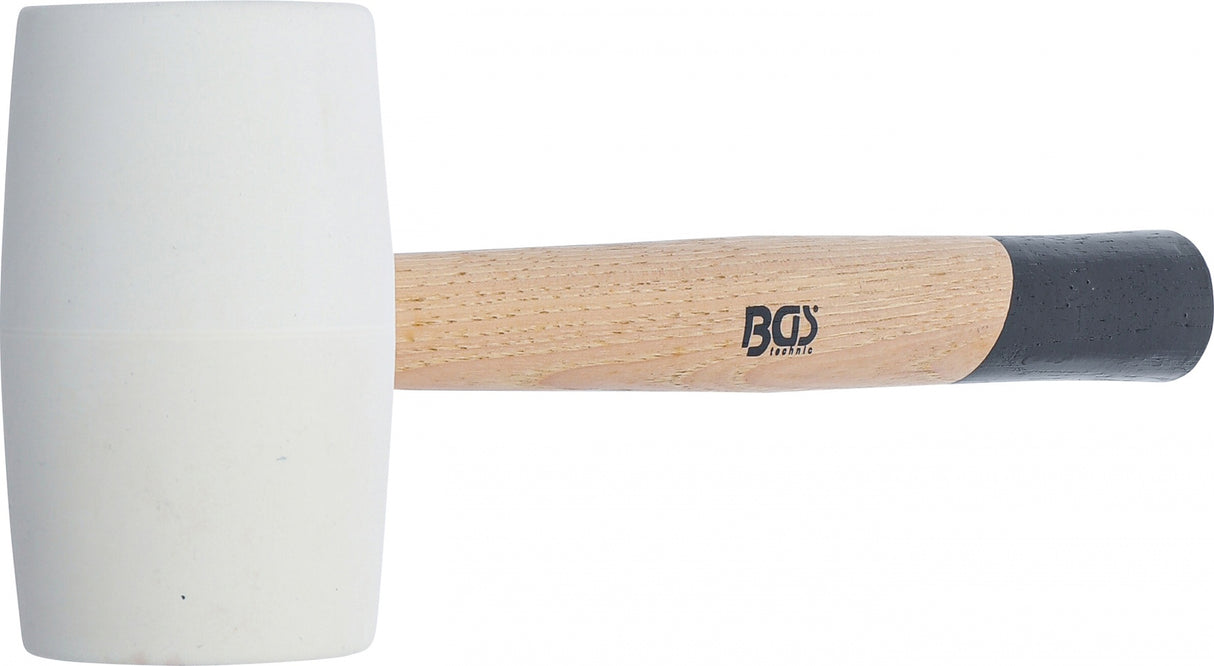 Guminis plaktukas | Hickory rankena | balta galvutė | Ø 64 mm | 750 g (70140)