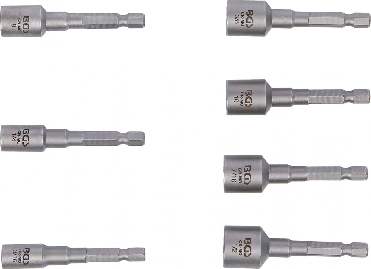 SPECIAL BIT SOCKET SET / SCREW EXTRACTORS | 6.3 MM (1/4") | 7 PCS (74562)