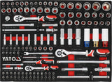 TOOLBOX: SOCKETS | RATCHETS | EXTENSIONS | 1/4" 3/8" 1/2" | 120 PCS (YT-55491)