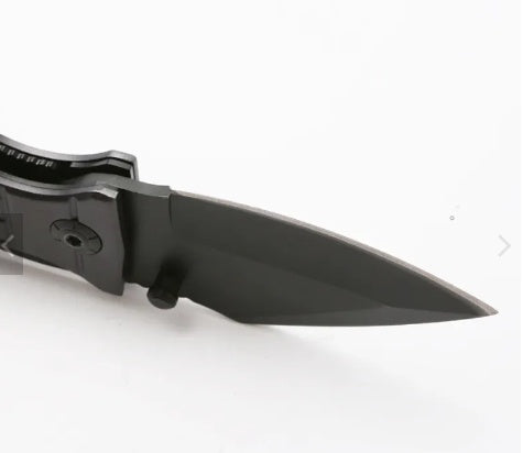 BENT KNIFE | ALUMINIUM HANDLE WITH BLACK FINISH | 15.5 CM (FK6B)
