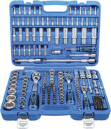 SOCKET SET HEXAGON | 6.3 MM (1/4") / 10 MM (3/8") / 12.5 MM (1/2")| INCH SIZES | 192 PCS. (2245)