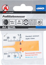 Padangų protektoriaus gylio matuoklis (80726)