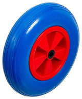 PRAM WHEEL | PU, RED/BLUE | 400 MM (80656)