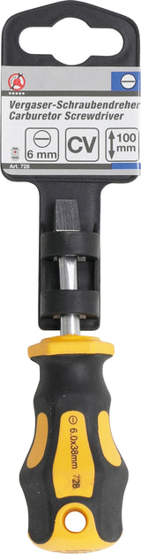 Плоская отвёртка для карбюратора SL 6 mm | длина лезвия 90 mm