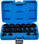 Smūginių galvučių rinkinys | patrumpintos | 12.5 mm (1/2") | 8 - 24 mm | 17 vnt. (9286)